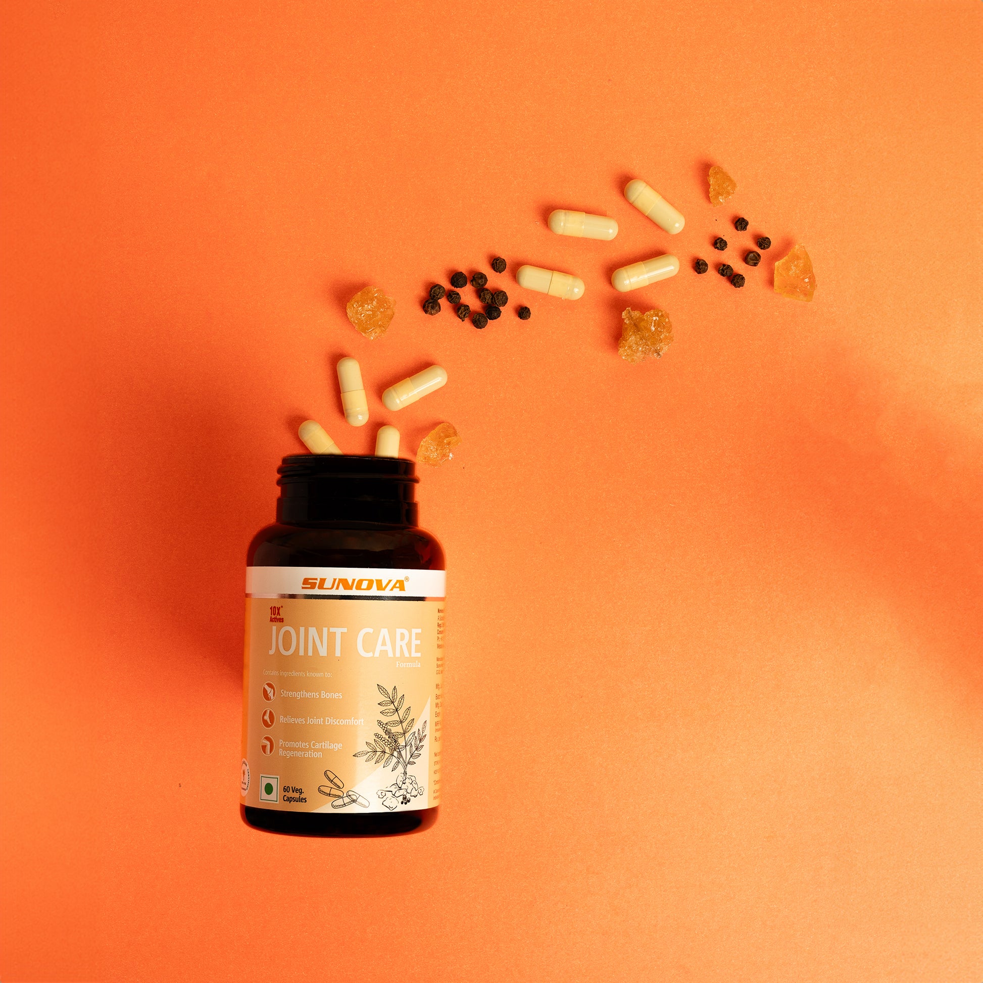 Top view of a supplement container