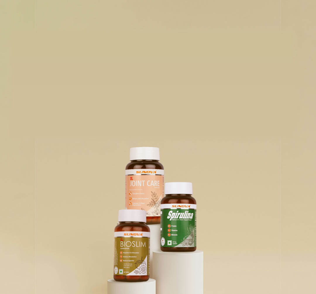 Sunova banner for health supplements