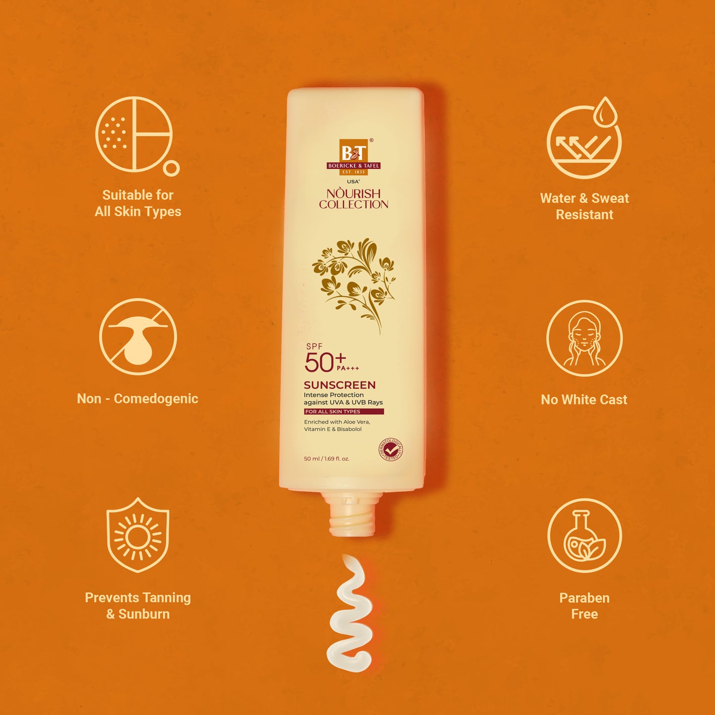B&T Nourish SPF 50+ Sunscreen