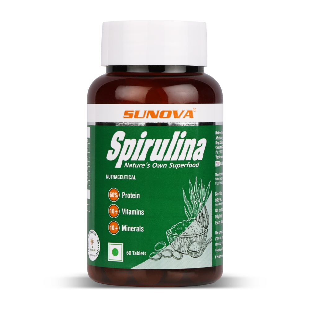 Buy Online Sunova Spirulina/algae Tablet at best Price