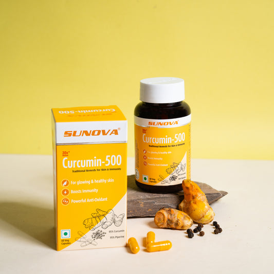 Front view of Curcumin supplement bottle