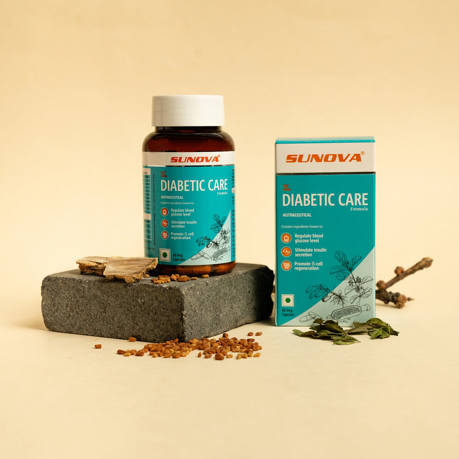 Front view of Diabetic Care supplement