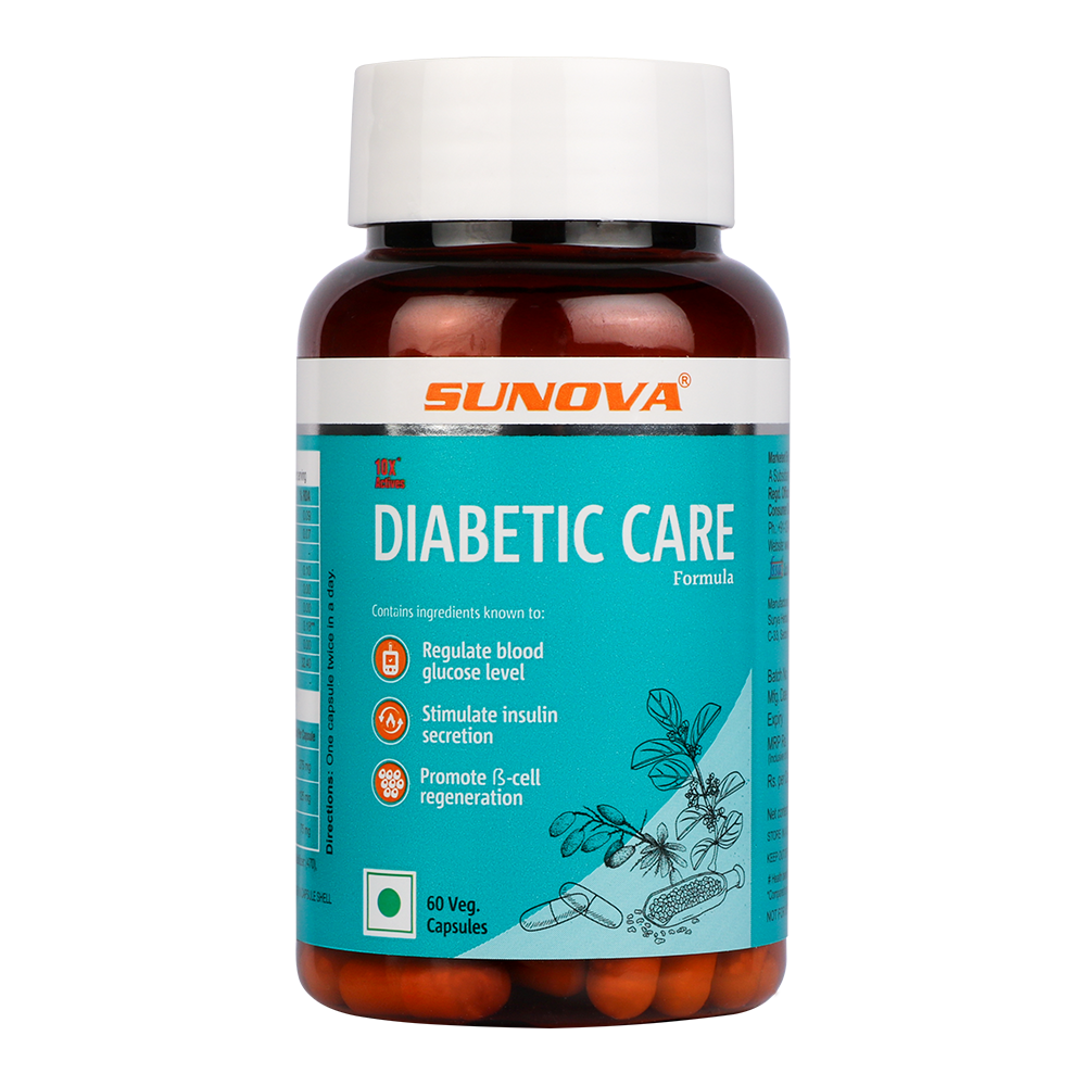 Diabetic Care supplement bottle new design