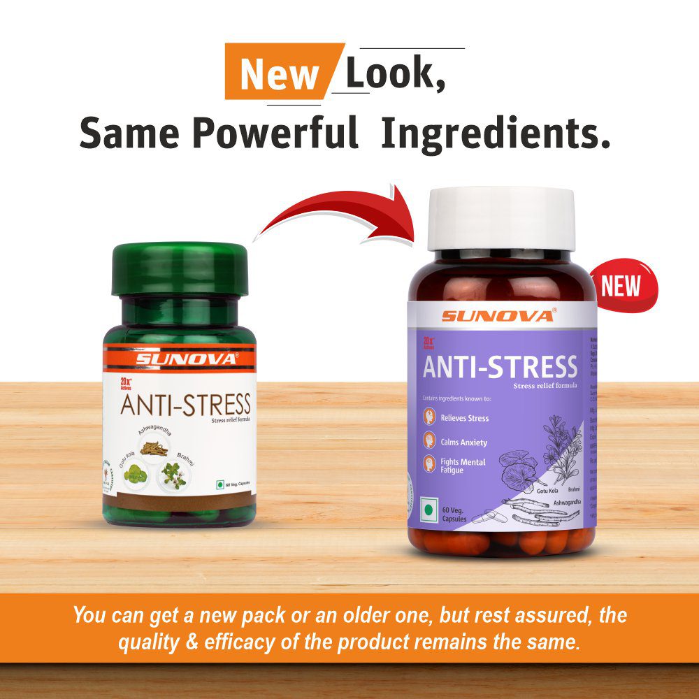 Buy Sunova Anti Stress Capsules - Herbal Remedies for Stress Relief