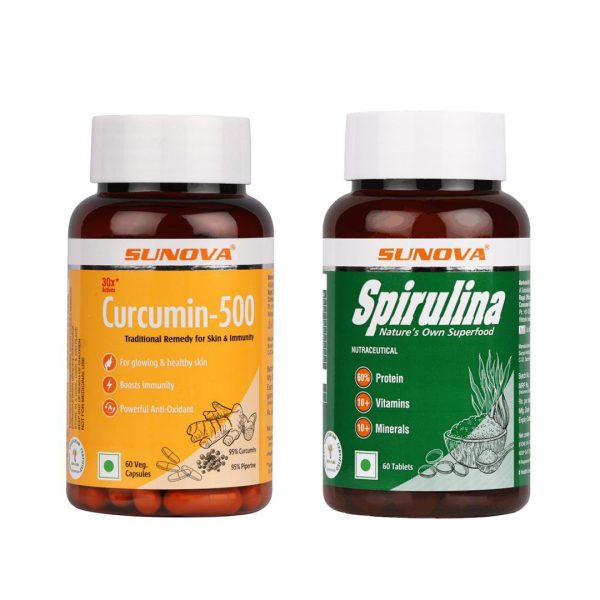 Sunova Curcumin & Spirulina Combo Pack