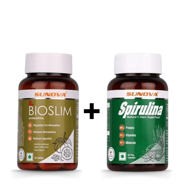 Sunova Bioslim Tablets & Spirulina Capsules