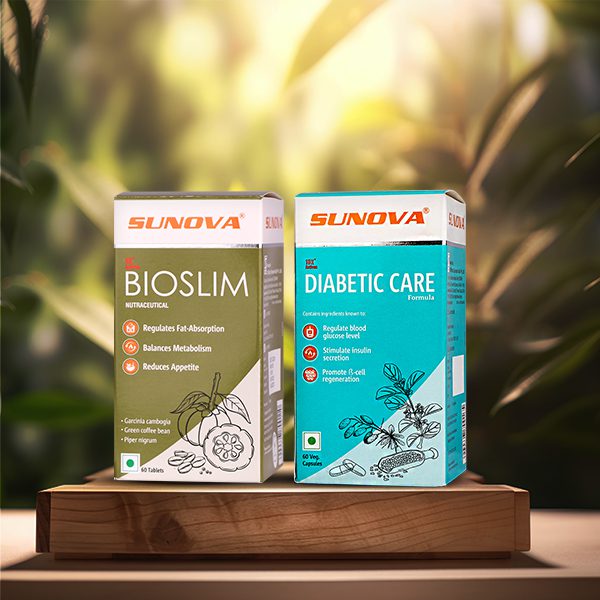 Sunova BioSlim & Diabetic Care Supplements Box