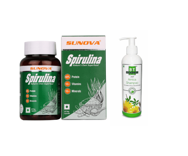 Sunova Spirulina & B&T Arnica Shampoo Combo Pack